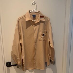 Beige Button Down Shirt
